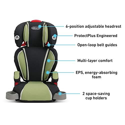 그라코 [아마존베스트]Graco Highback Turbobooster Car Seat, Go Green