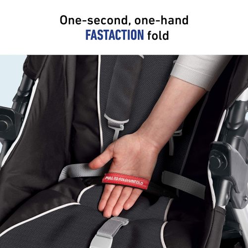 그라코 [아마존베스트]Graco Fastaction Fold Sport Click Connect Travel System Stroller, Gotham, One Size