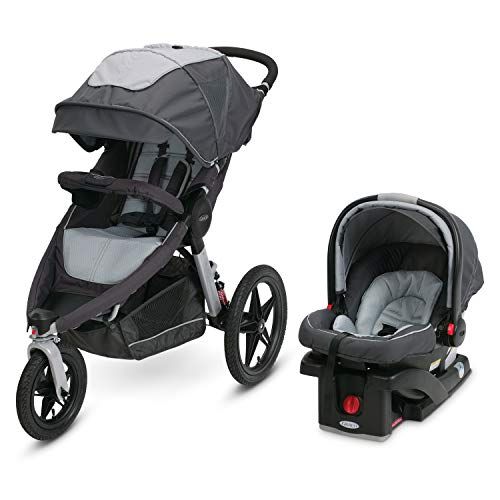 그라코 [아마존베스트]Graco Relay Click Connect Jogging Stroller Travel System, Glacier 2015