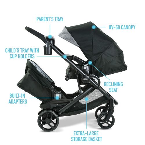 그라코 [아마존베스트]Graco Modes2Grow Double Stroller, Spencer