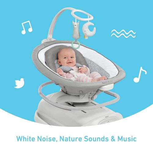 그라코 Graco Sense2Soothe Baby Swing with Cry Detection Technology, Sailor