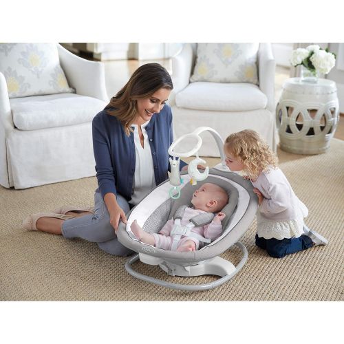 그라코 Graco Sense2Soothe Baby Swing with Cry Detection Technology, Sailor