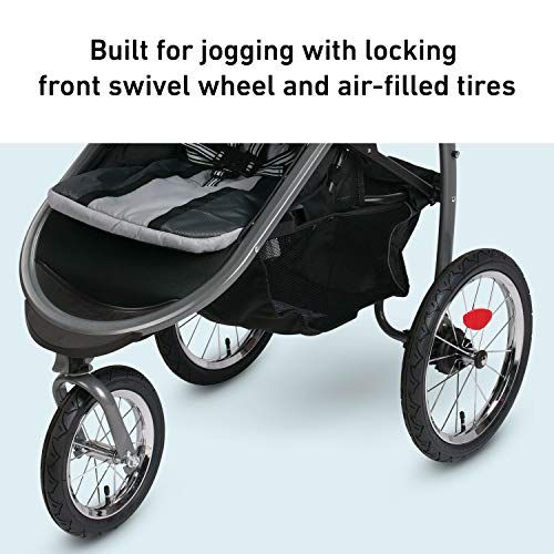 그라코 Graco FastAction Fold Jogger Travel System | Includes the FastAction Fold Jogging Stroller and SnugRide 35 Infant Car Seat, Gotham