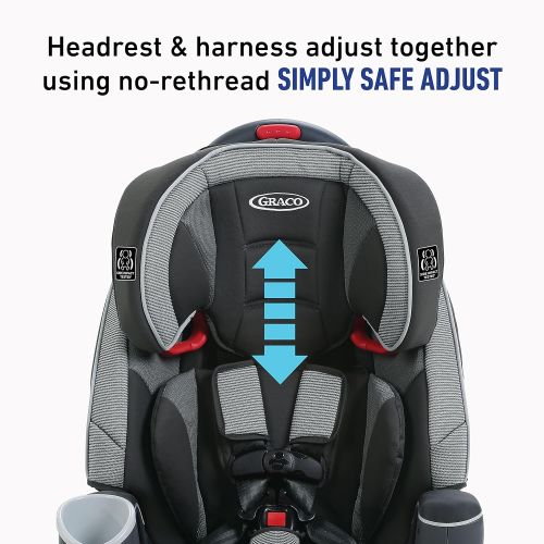 그라코 Graco Nautilus 65 LX 3 in 1 Harness Booster Car Seat, Pierce