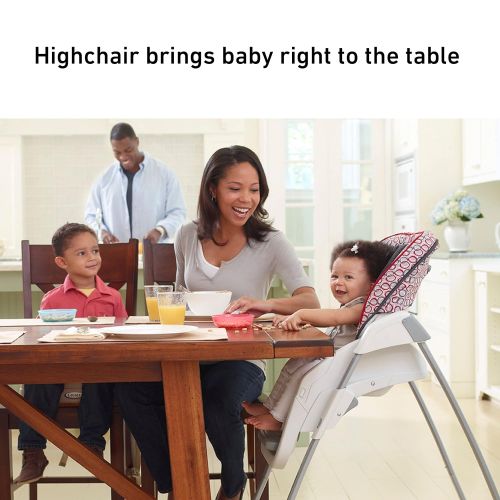 그라코 Graco TableFit High Chair, Rittenhouse Black/White