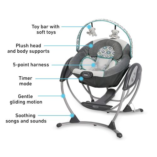 그라코 Graco Glider LX Baby Swing, Affinia