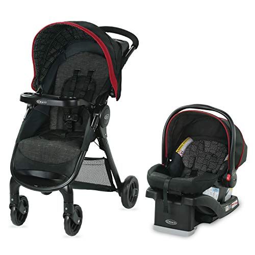 그라코 Graco FastAction SE Travel System | Includes FastAction SE Stroller and SnugRide 30 LX Infant Car Seat, Hilt