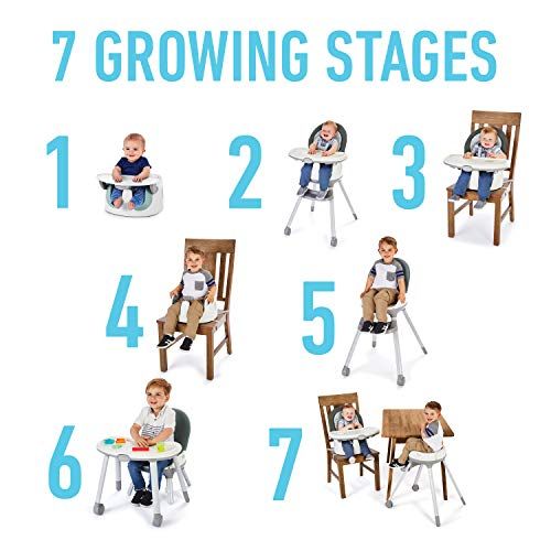 그라코 Graco Floor2Table 7 in 1 High Chair | Converts to an Infant Floor Seat, Booster Seat, Kids Table and More, Oskar