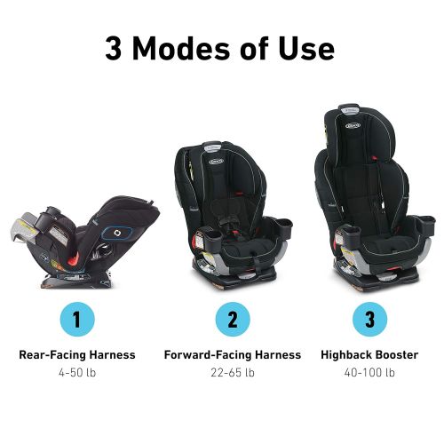 그라코 Graco Extend2Fit 3 in 1 Car Seat | Ride Rear Facing Longer with Extend2Fit, featuring TrueShield Side Impact Technology, Ion