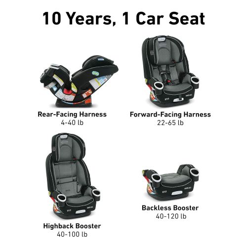 그라코 Graco 4Ever DLX 4 in 1 Car Seat | Infant to Toddler Car Seat, with 10 Years of Use, Kendrick