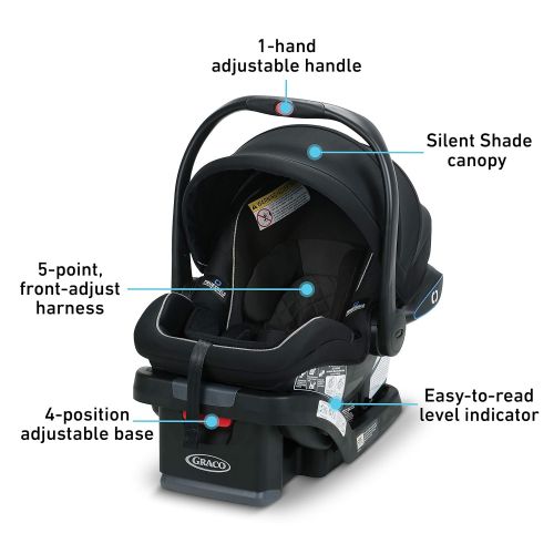그라코 Graco SnugRide SnugLock 35 LX Infant Car Seat | Baby Car Seat Featuring TrueShield Side Impact Technology