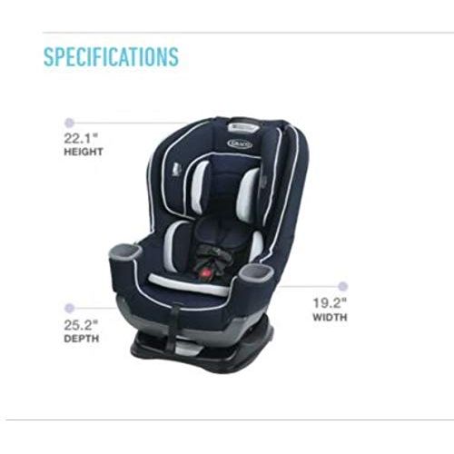 그라코 Graco Extend2Fit Convertible Car Seat | Ride Rear Facing Longer with Extend2Fit, Kenzie