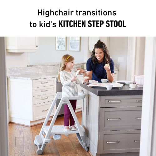 그라코 Graco EveryStep 7 in 1 High Chair | Converts to Step Stool for Kids, Dining Booster Seat, and More, Leyton