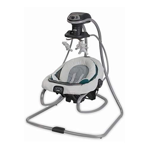 그라코 Graco DuetSoothe Baby Swing and Rocker, Sapphire