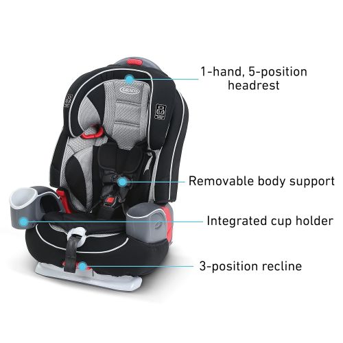 그라코 Graco Nautilus 65 LX 3 in 1 Harness Booster Car Seat, Matrix