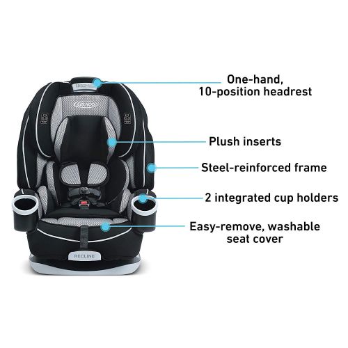 그라코 Graco 4Ever 4 in 1 Convertible Car Seat | Infant to Toddler Car Seat, with 10 Years of Use, Studio