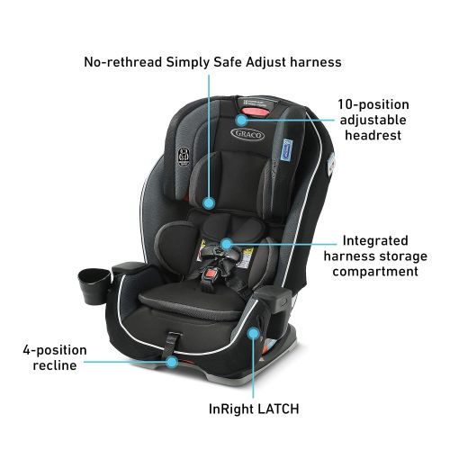 그라코 Graco Milestone 3 in 1 Convertible Car Seat | Infant to Toddler Car Seat, Gotham