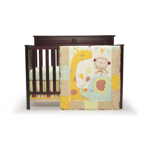 그라코 Graco 4 Piece Crib Bedding Set, Jungle Friends (Discontinued by Manufacturer)