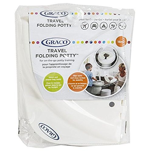 그라코 Graco Folding Travel Potty, White/Gray
