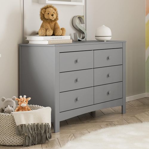 그라코 Graco Noah 6 Dresser, 6 Drawer, Pebble Gray