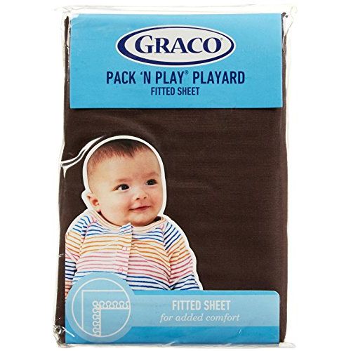 그라코 Graco Pack n Play Playard Sheet - Chocolate Brown