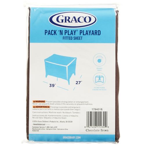 그라코 Graco Pack n Play Playard Sheet - Chocolate Brown