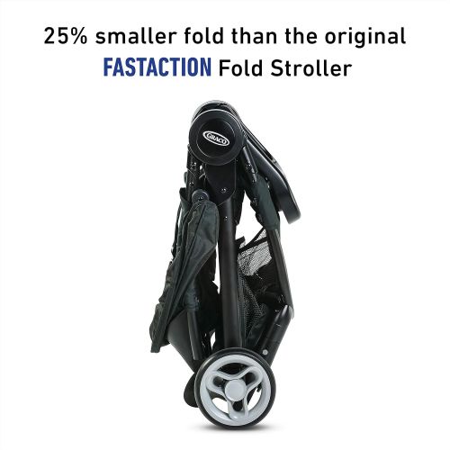 그라코 GRACO FastAction SE Travel System Includes Quick Folding Stroller and SnugRide 35 Lite Infant Car Seat, Derby
