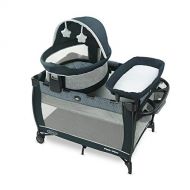 Graco Pack n Play Travel Dome LX Playard Includes Portable Bassinet, Full-Size Infant Bassinet, and Diaper Changer, Leyton