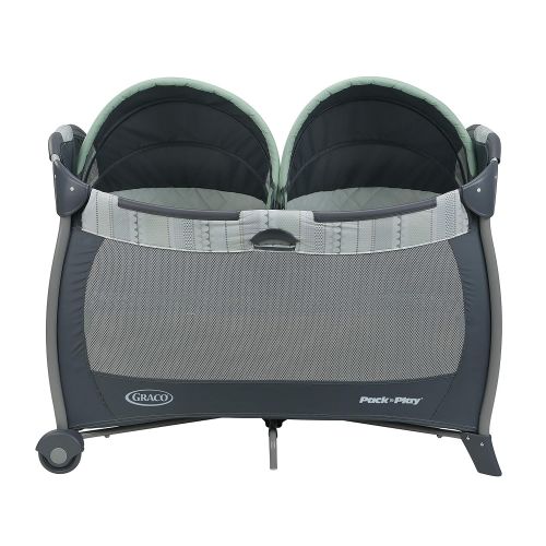 그라코 Graco Pack n Play Playard with Twins Bassinet, Vance, One Size