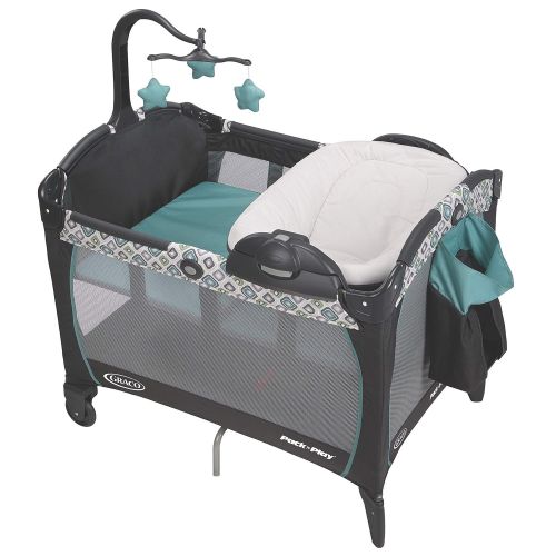 그라코 Graco Pack N Play Playard Portable Napper and Changer, Affinia, One Size