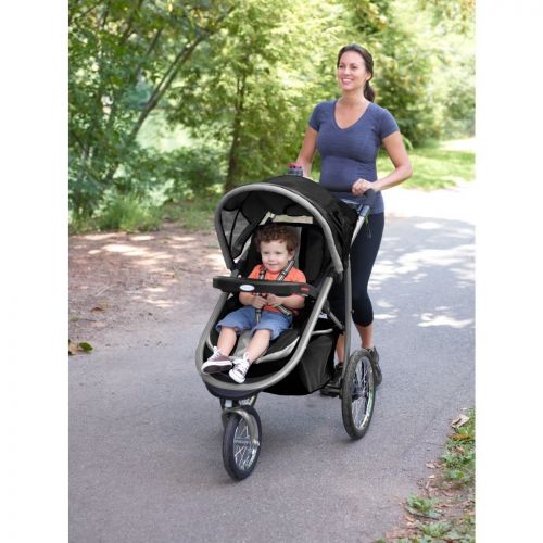 그라코 Graco Fastaction Fold Jogger Click Connect Baby Travel System, Gotham