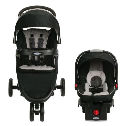 그라코 2014 Graco FastAction Fold Sport Stroller Click Connect Travel System, Pierce