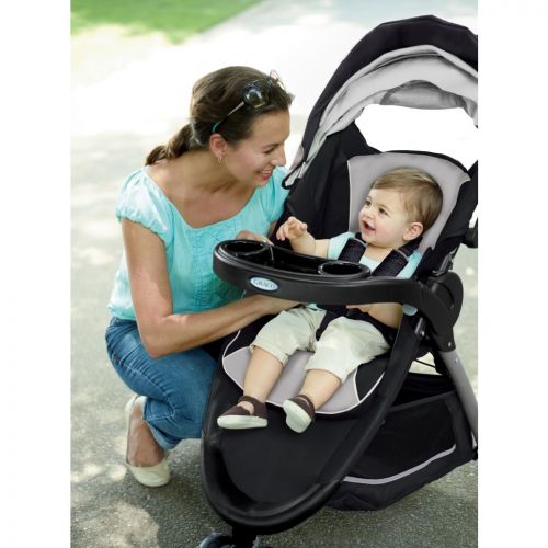 그라코 2014 Graco FastAction Fold Sport Stroller Click Connect Travel System, Pierce