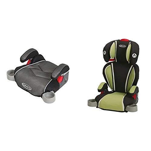 그라코 Graco Backless TurboBooster Car Seat, Galaxy and Highback Turbobooster Car Seat, Go Green