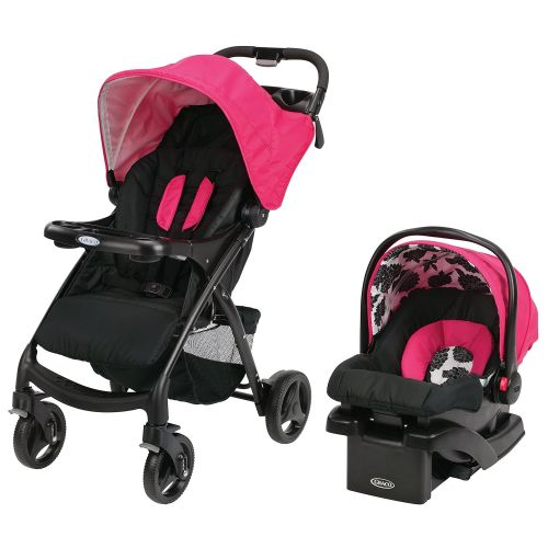 그라코 Graco Verb Click Connect Travel System, Azalea