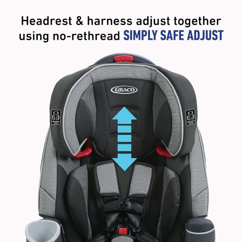 그라코 Graco Nautilus 65 LX 3-in-1 Harness Booster Car Seat, Matrix