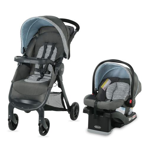 그라코 Graco FastAction Fold Travel System (Stroller and Car Seat), Affinia