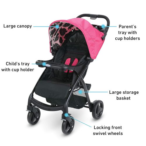 그라코 Graco Verb Travel System Stroller, Azalea