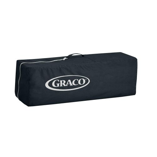 그라코 Graco Pack and Play On the Go Playard Includes Full-Size Infant Bassinet, Push Button Compact Fold, Stratus , 39.5x28.25x29 Inch (Pack of 1)