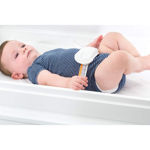 그라코 Graco Premium Contoured Infant and Baby Changing Pad Ultra Soft Buckle Cover for Premium Comfort Water Resistant Baby Safety Belt NonSkid Bottom Fits Standard Changing Topper, Whit