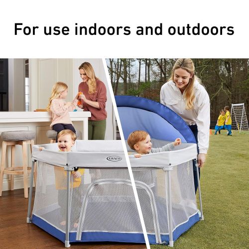 그라코 Graco Pack n Play LiteTraveler LX?Playard Outdoor and Indoor Playspace with Compact Fold UV Canopy, Canyon