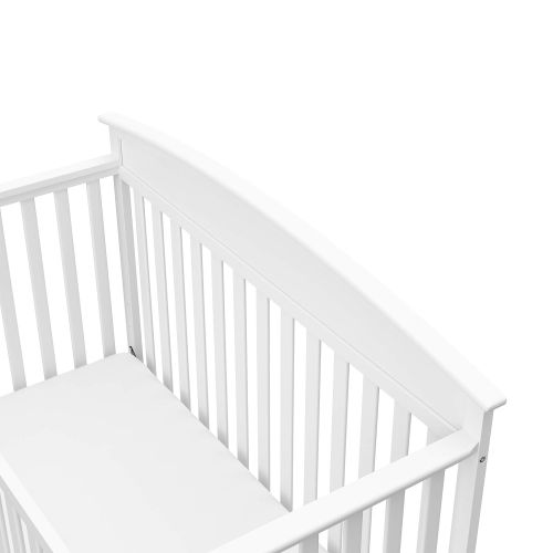 그라코 Graco Benton 4-in-1 Convertible Crib (White) Solid Pine and Wood Product Construction, Converts to Toddler Bed, Day Bed, and Full Size Bed (Mattress Not Included)