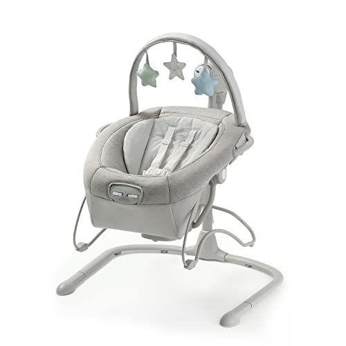 그라코 Graco Soothe n Sway LX Swing with Portable Bouncer, Modern Cottage Collection