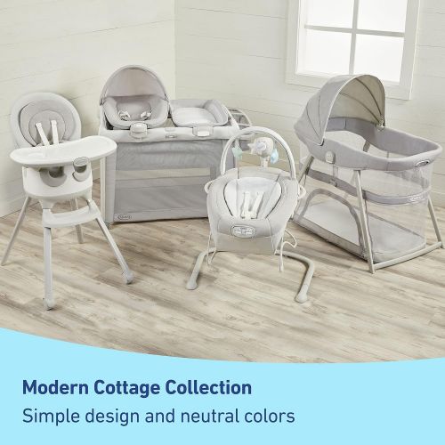 그라코 Graco Soothe n Sway LX Swing with Portable Bouncer, Modern Cottage Collection