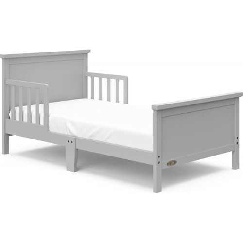 그라코 Graco Bailey Toddler Bed (Pebble Gray) - Includes Toddler Bed Rail on Both Sides, Toddler Bed Frame Fits Standard-Size Crib and Toddler Bed Mattress, JPMA Certified, Solid and Stur