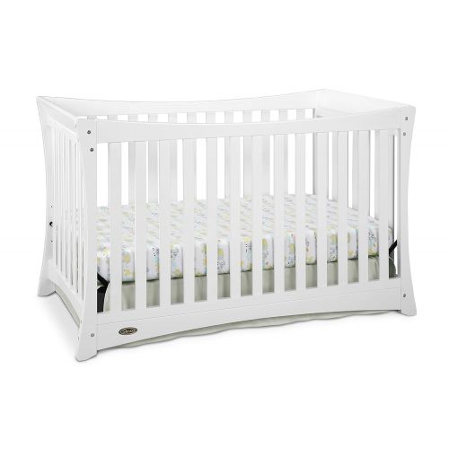 그라코 Graco Tatum 4-in-1 Convertible Crib, White, GREENGUARD Gold Certified, Solid Pine and Wood Product Construction, Converts to Toddler Bed or Day Bed (Mattress Not Included)