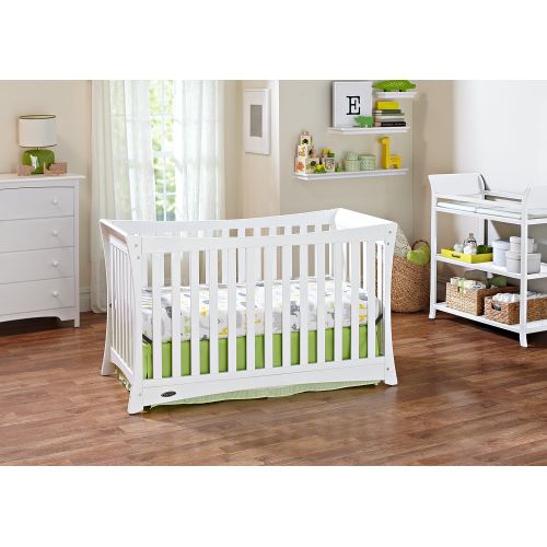 그라코 Graco Tatum 4-in-1 Convertible Crib, White, GREENGUARD Gold Certified, Solid Pine and Wood Product Construction, Converts to Toddler Bed or Day Bed (Mattress Not Included)