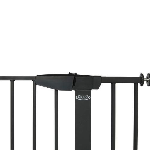 그라코 Graco BabySteps Walk-Thru Metal Safety Gate (Gray) - Pressure-Mounted Baby Gate for Doorway, Expands from 29.5-40.5 Inches, 29.5 Inches Tall, Includes 3 Extensions, Perfect for Chi