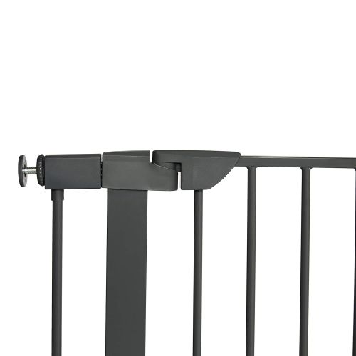 그라코 Graco BabySteps Walk-Thru Metal Safety Gate (Gray) - Pressure-Mounted Baby Gate for Doorway, Expands from 29.5-40.5 Inches, 29.5 Inches Tall, Includes 3 Extensions, Perfect for Chi