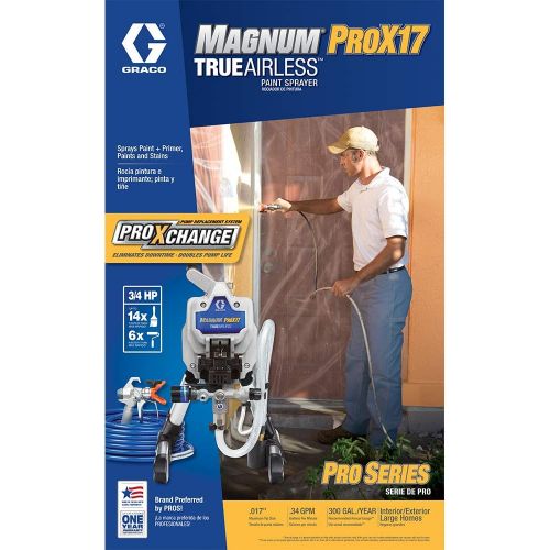 그라코 Graco 17G177 Magnum ProX17 Stand Paint Sprayer, Grey/Blue